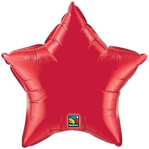 Mini Ruby Red Star Foil Balloon