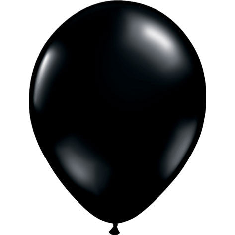 11" Onyx Black Latex Balloons Party Pack (48 ct)
