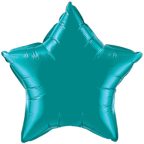 20" Teal Star Foil Balloon