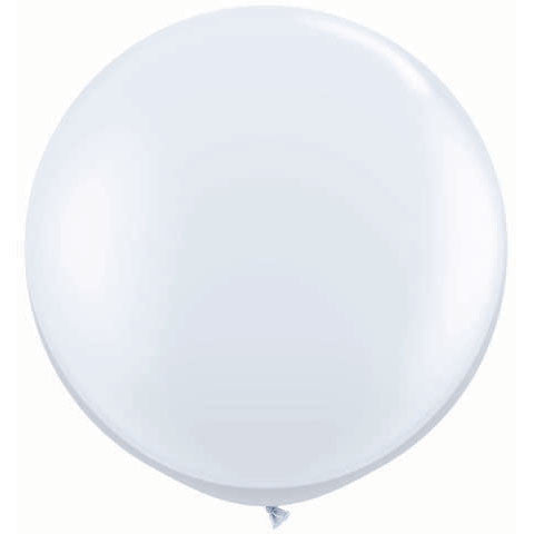 3' White Latex Balloon