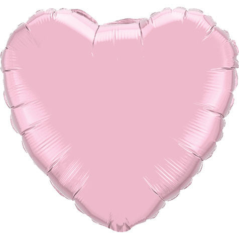 18" Pearl Pink Heart Foil Balloon